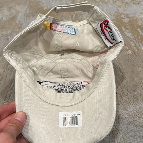 NASCAR 2002 Winston Cup Champion Tony Stewart Cap Hat by Chase EMBROIDERED Khaki - Picture 4 of 5